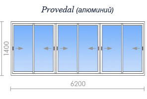 Остекление балкона WDS